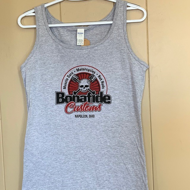 Bonafide Customs Ladies Tank-Gray | BONAFIDE CUSTOMS, LLC